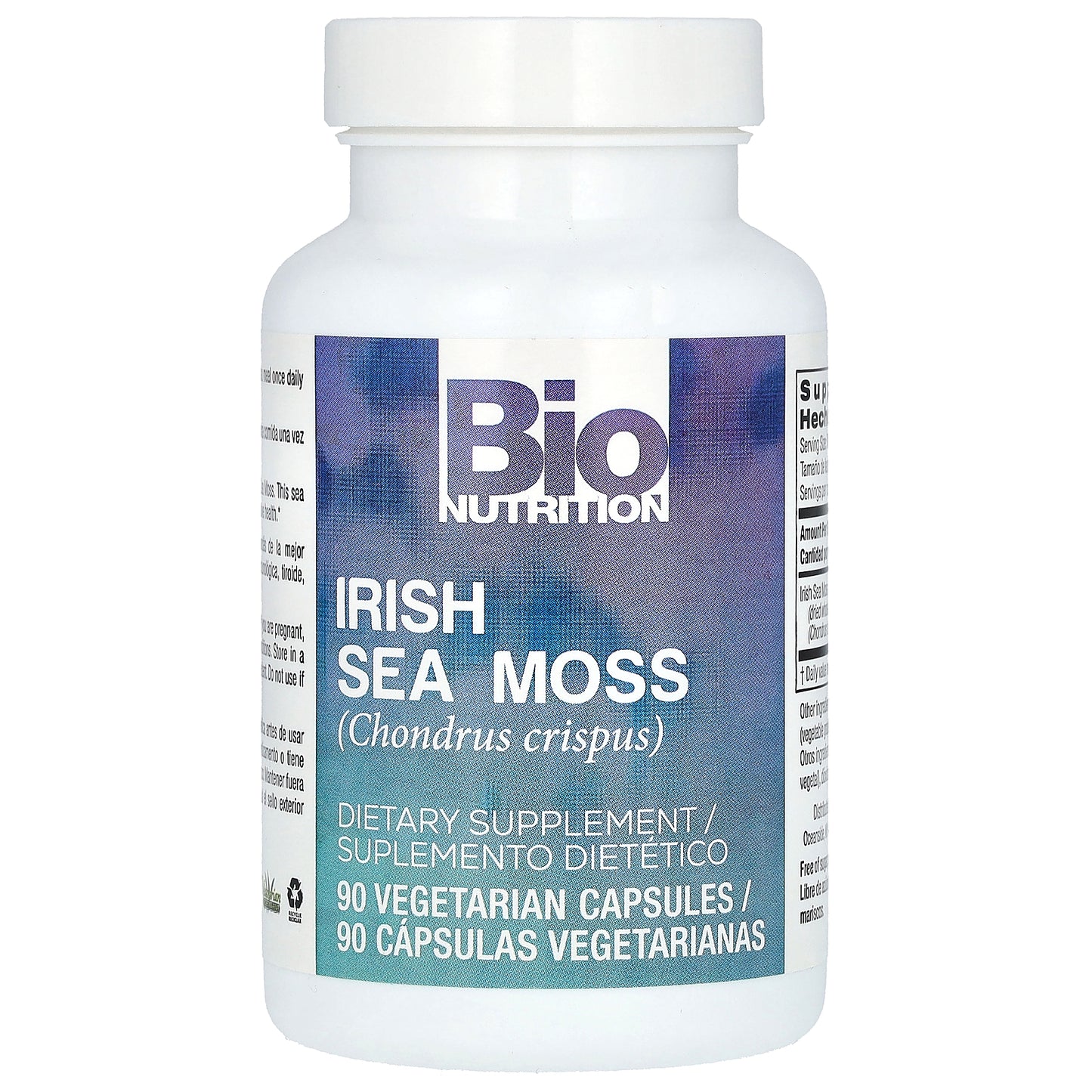 Bio Nutrition, Irish Sea Moss, 90 Vegetarian Capsules (750 mg per Capsule)