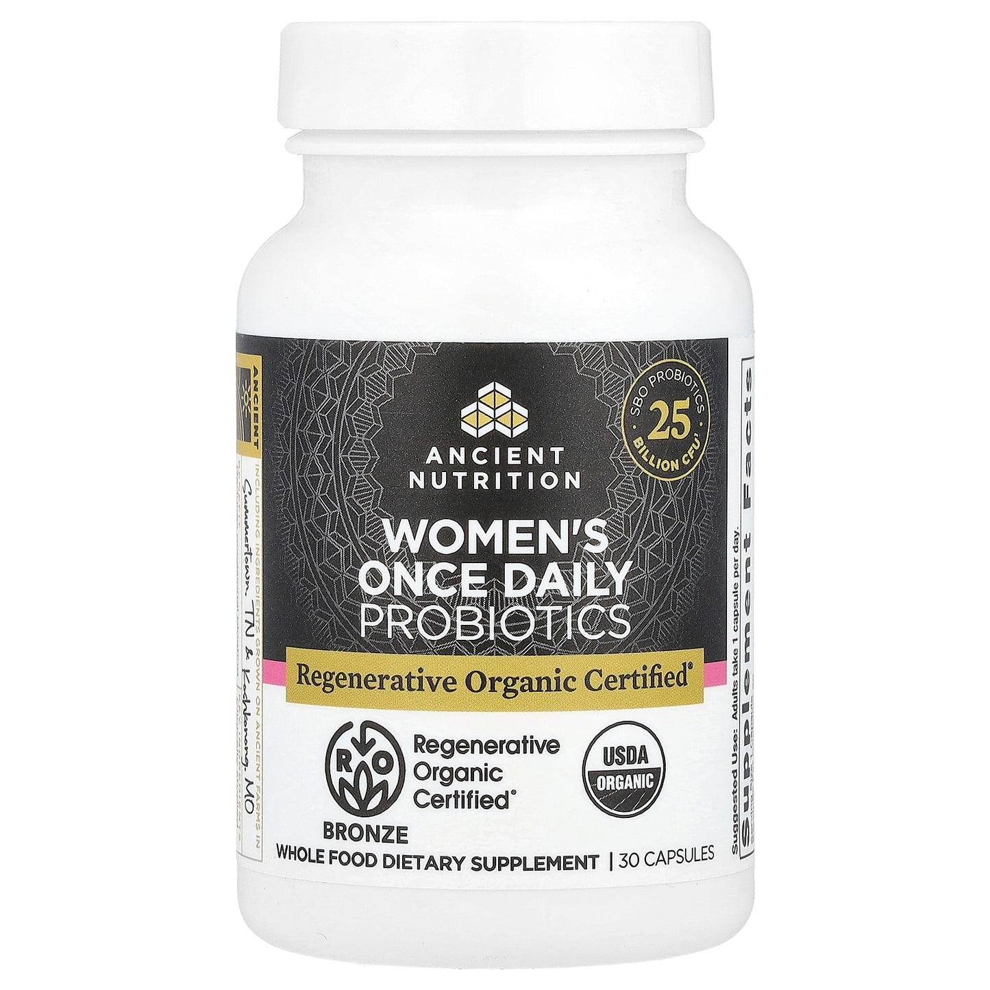 Ancient Nutrition, Women's Once Daily Probiotics, 30 Capsules