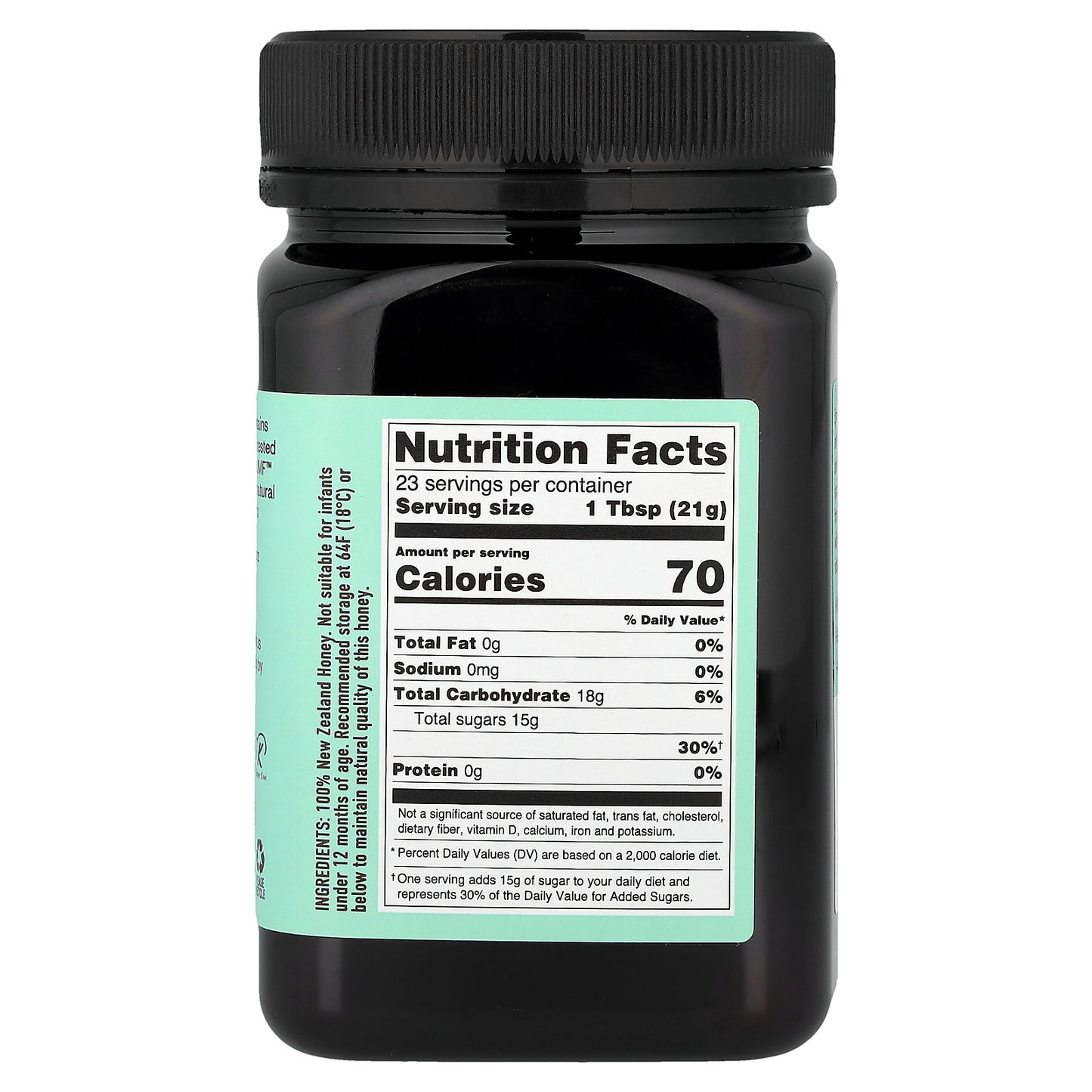 Egmont Honey, Manuka Honey, Raw & Unpasteurized, UMF™10+, MGO 265+, 17.6 oz (500 g)