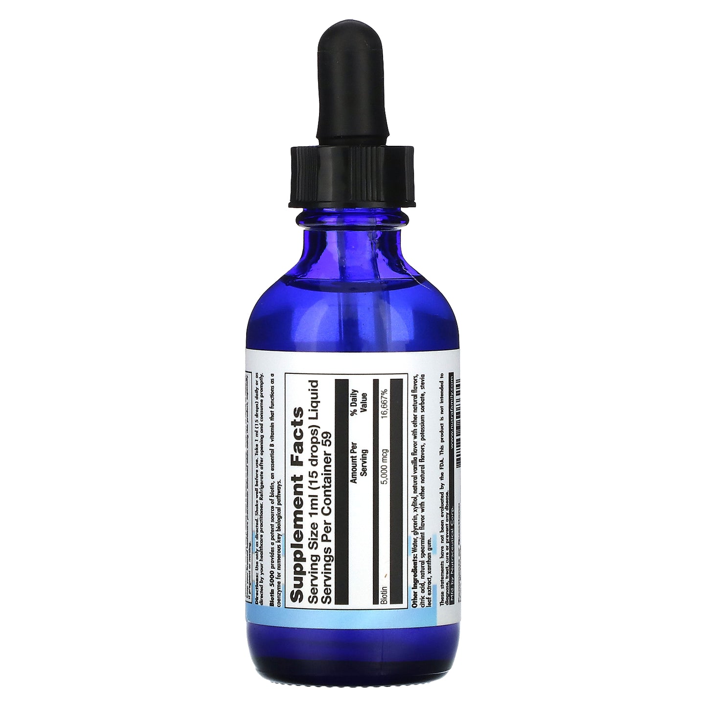 Nutra BioGenesis, Biotin 5000, 5,000 mcg, 2 fl oz (59 ml)