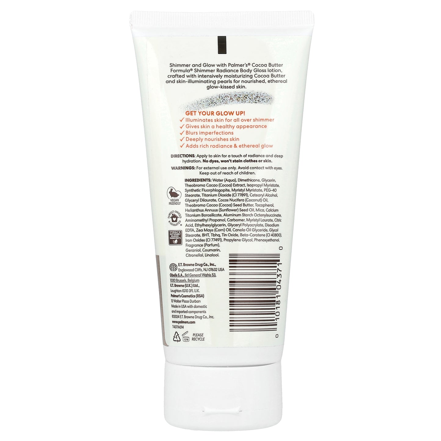 Palmer's, Cocoa Butter Formula® with Vitamin E, Shimmer Radiance Body Gloss, 5.25 fl oz (155 ml)
