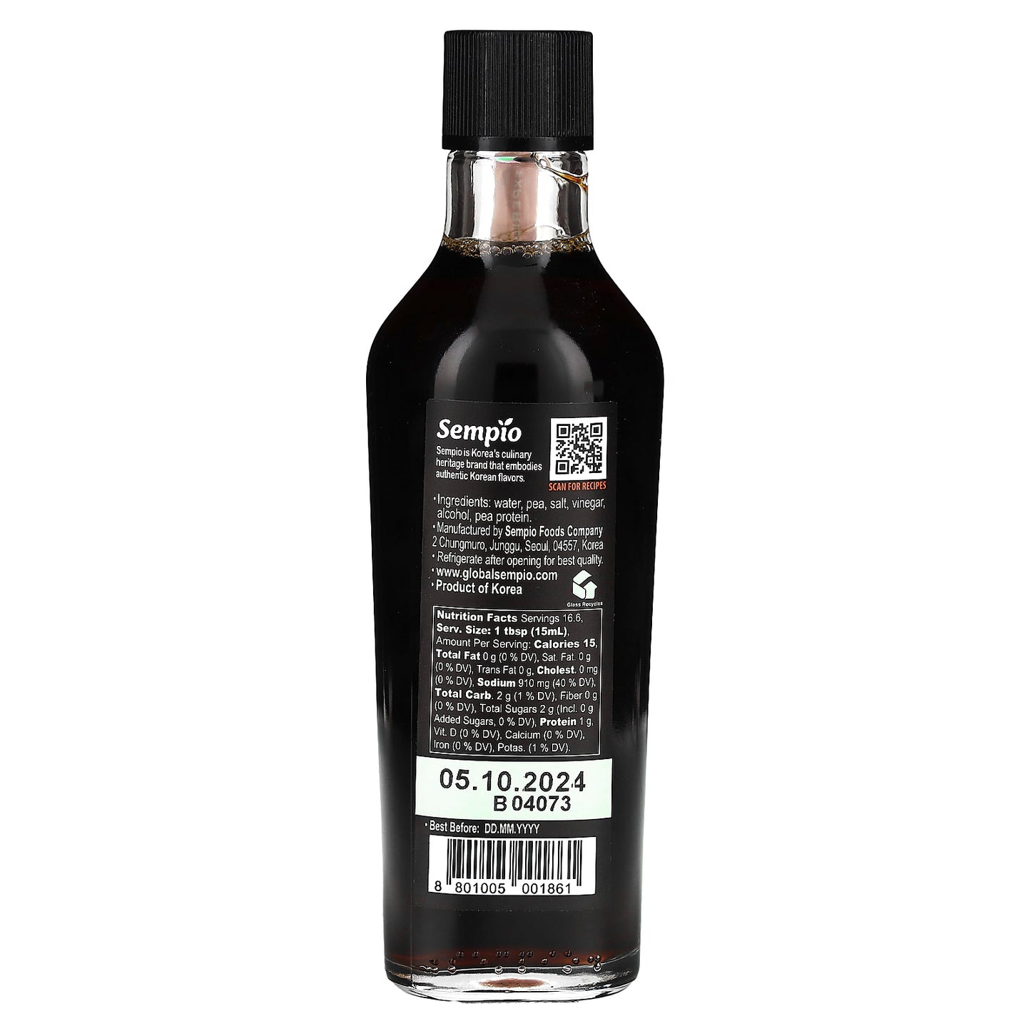 Sempio, No Soy Sauce, 8.45 fl oz (250 ml)