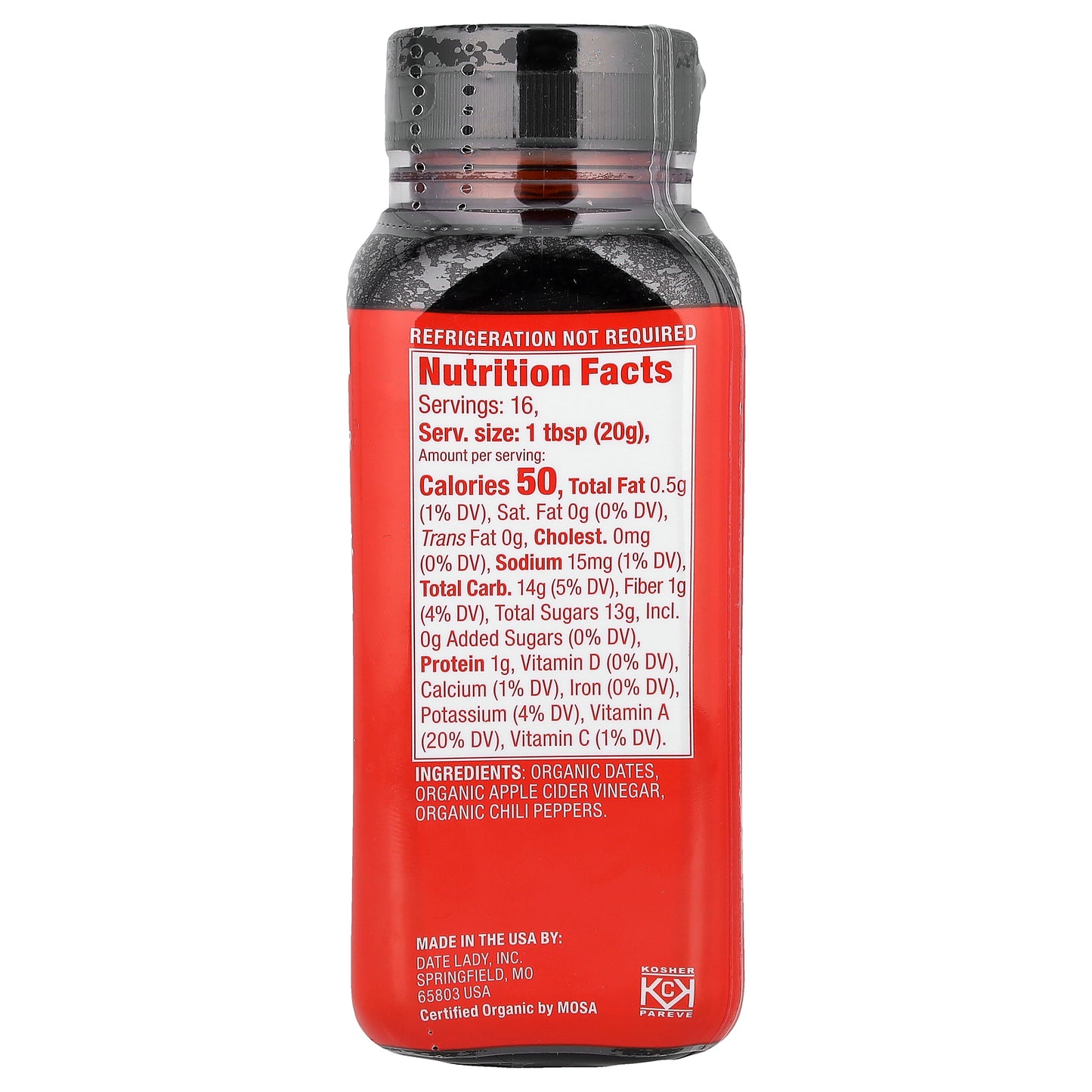 Date Lady, Hot Date Syrup, 11 oz (312 g)