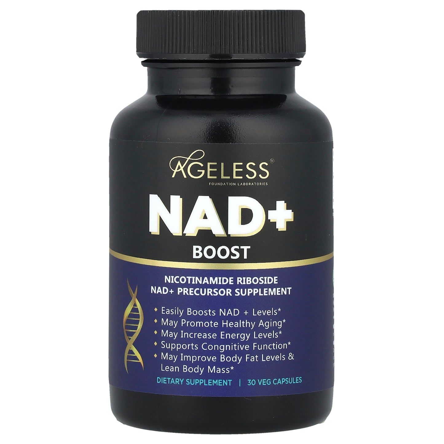 Ageless Foundation Laboratories, NAD+ Boost, 30 Veg Capsules