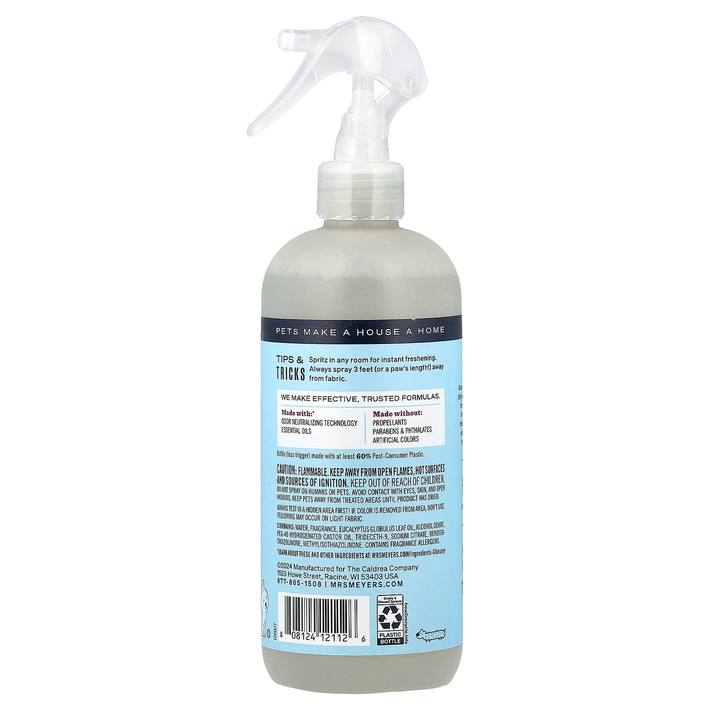 Mrs. Meyers Clean Day, Pet Odor Neutralizer, Coconut Leaf, 12 fl oz (355 ml)