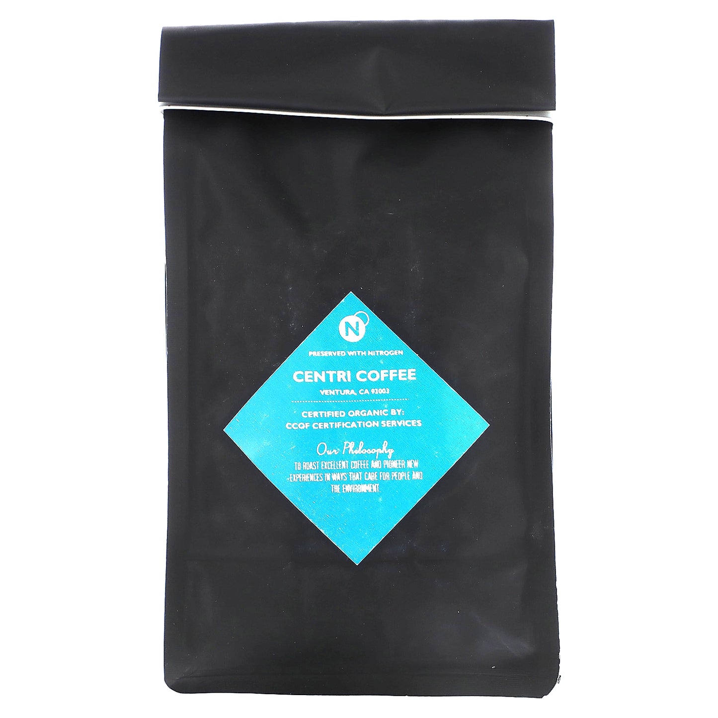 Centri Coffee, Organic One Black, Caramel + Chocolate, Whole Bean, Decaf, 12 oz (340 g)