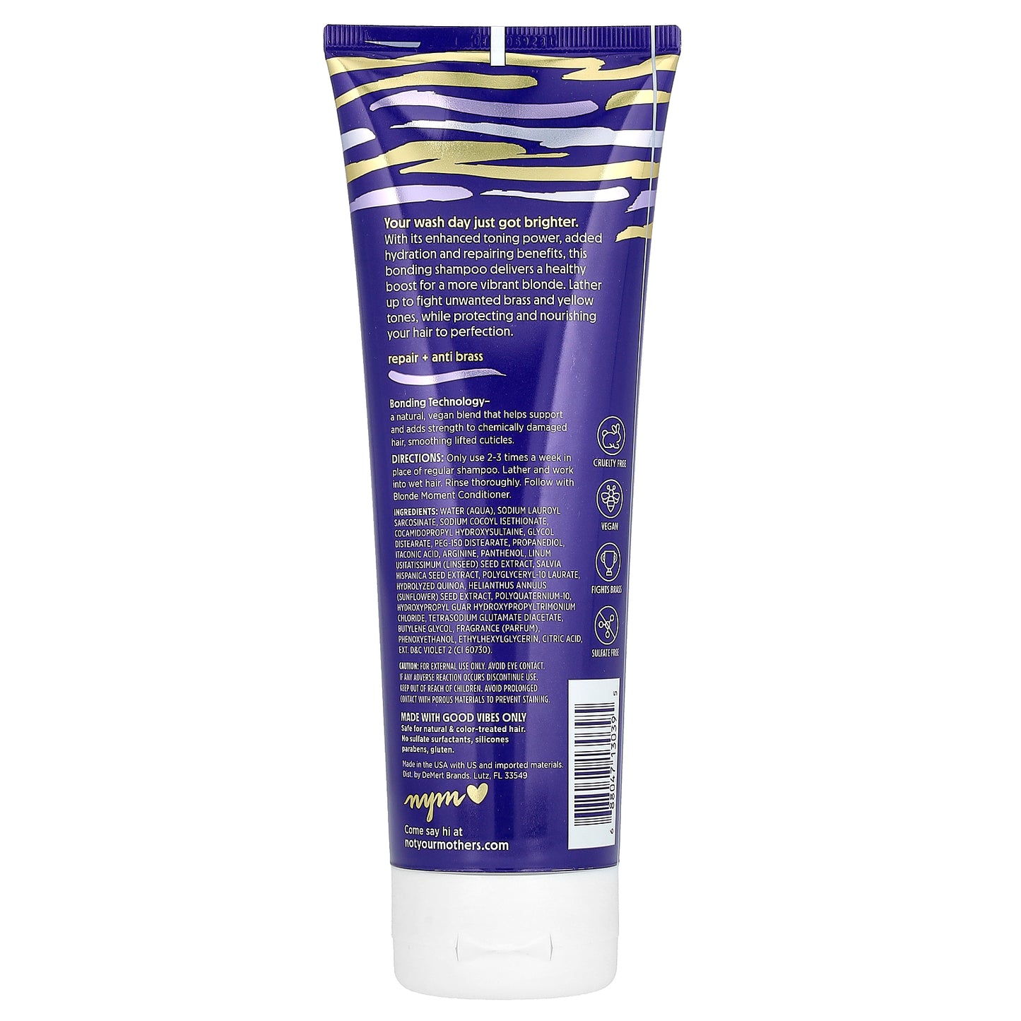 Not Your Mother's, Blonde Moment, Tone & Repair Purple Shampoo, For Blonde, Highlighted & Silver Hair, 8 fl oz (237 ml)