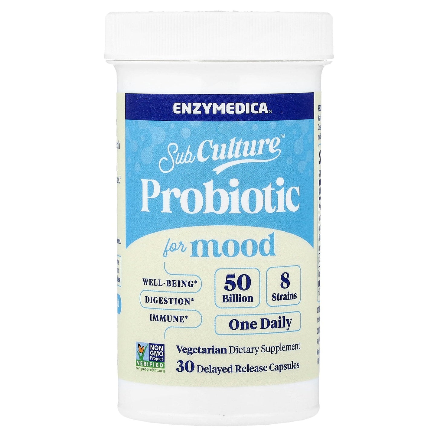 Enzymedica, SubCulture™ Probiotic For Mood, 30 Delayed Release Capsules