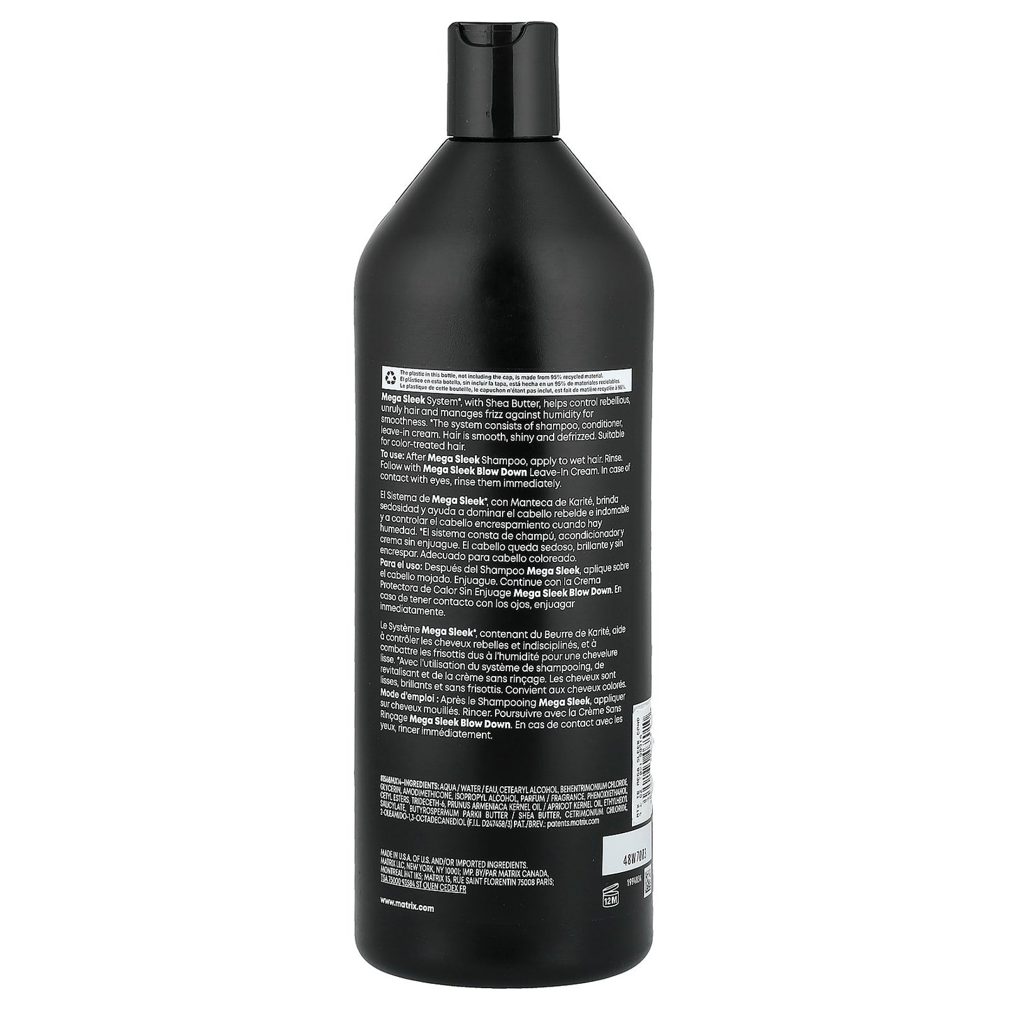 Matrix, Total Results™, Mega Sleek Conditioner, Shea Butter, 33.8 fl oz ( 1 l)