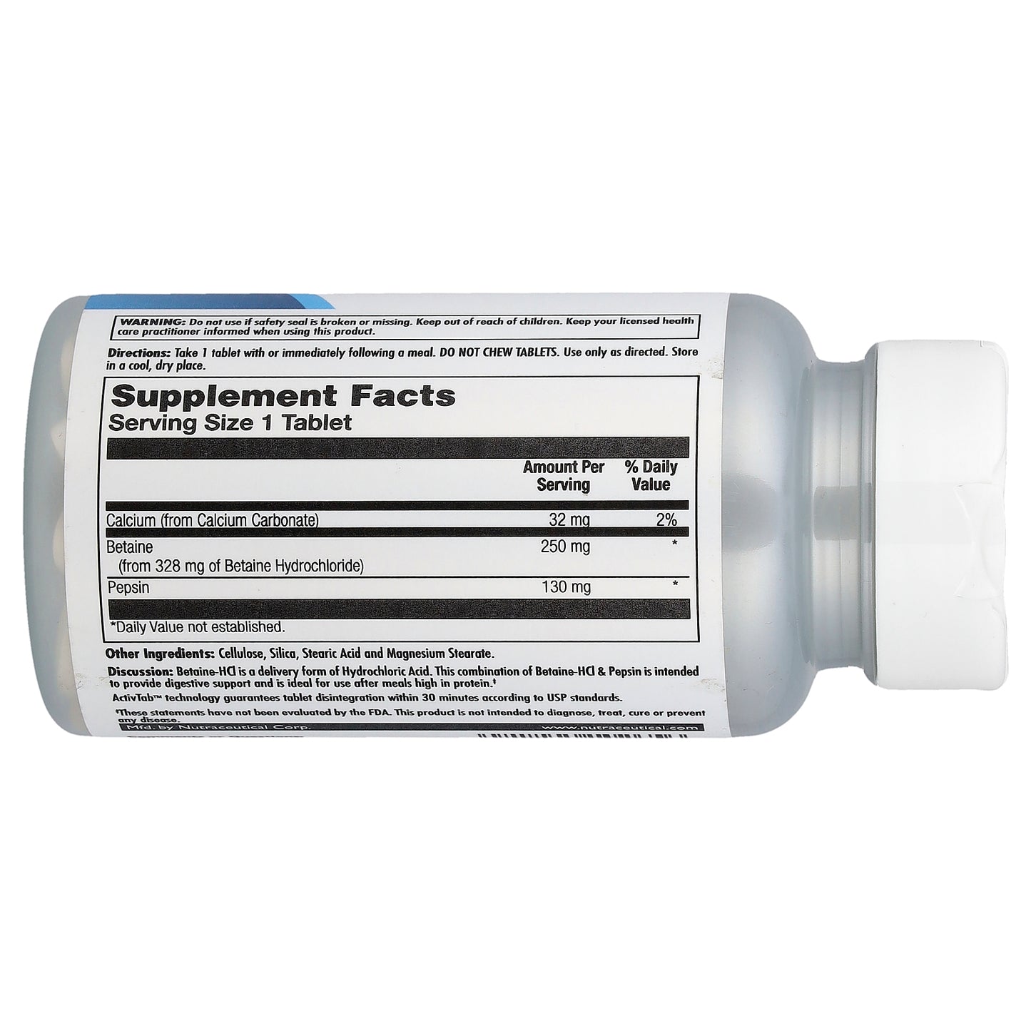 KAL, Betaine HCl+, 100 Tablets