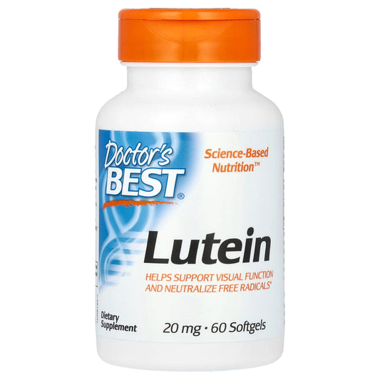 Doctor's Best, Lutein , 20 mg, 60 Softgels