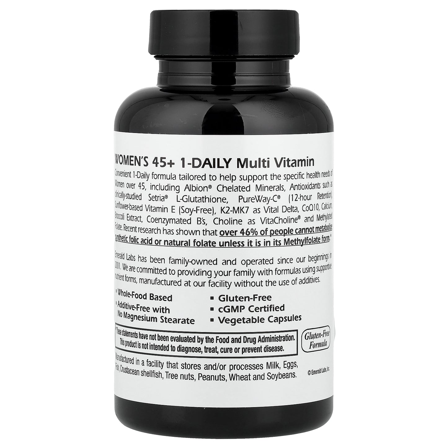 Emerald Laboratories, Coenzymated Women's 45+ 1-Daily Multi, 30 Vegetable Capsules