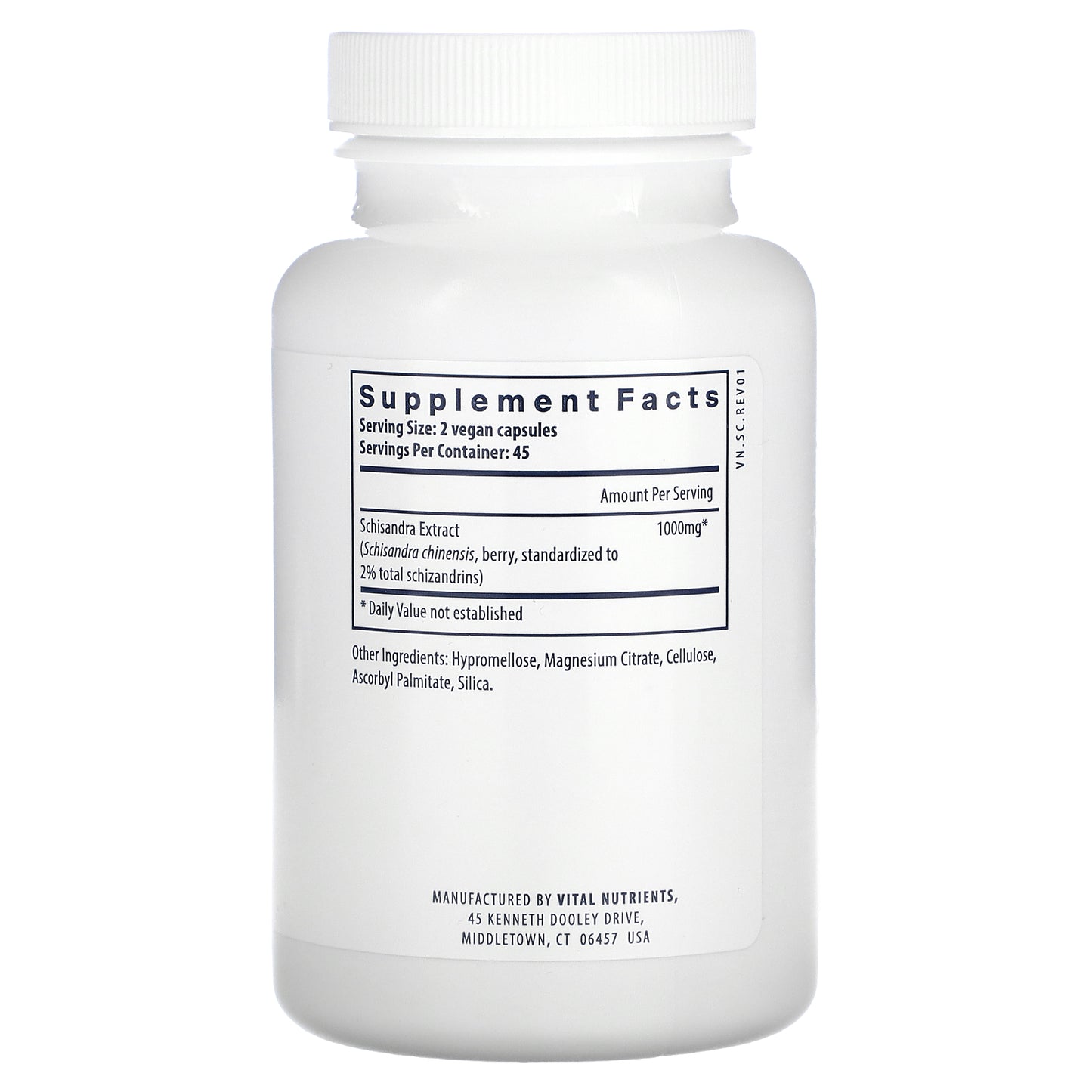 Vital Nutrients, Schisandra Extract, 90 Vegan Capsules (500 mg per Capsule)