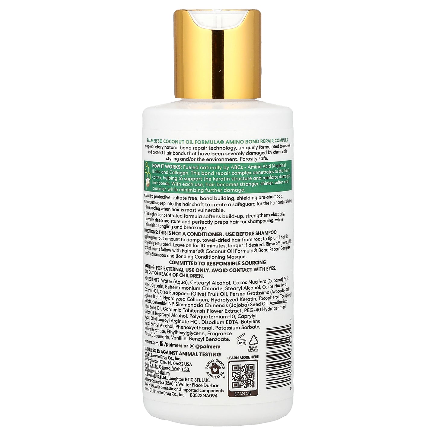 Palmer's, Coconut Oil Formula® With Vitamin E, Bond Repair Complex, Bonding Shampoo, 5.1 fl oz (150 ml)