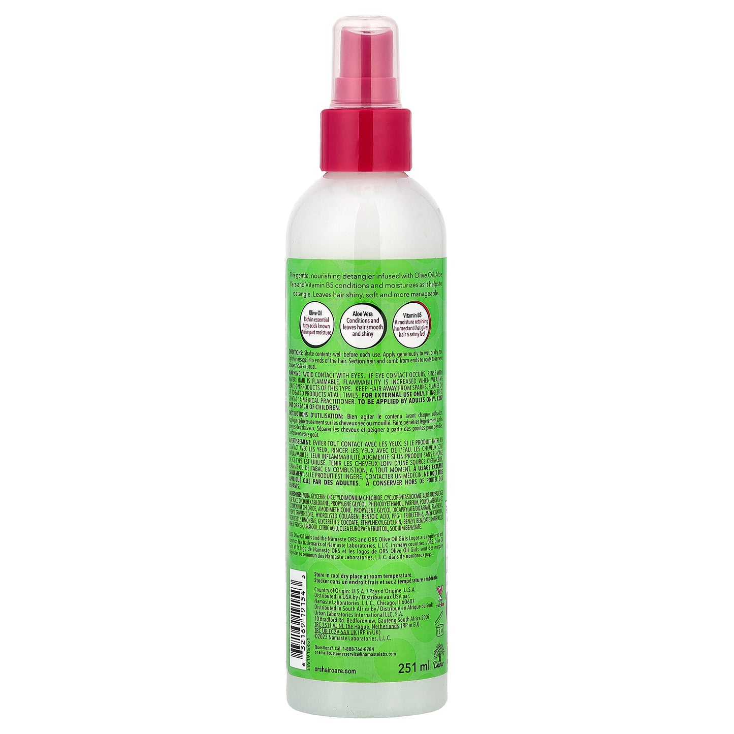 ORS, Leave-In Conditioning Detangler, For Dry, Unruly Hair, 8.5 fl oz (251 ml)