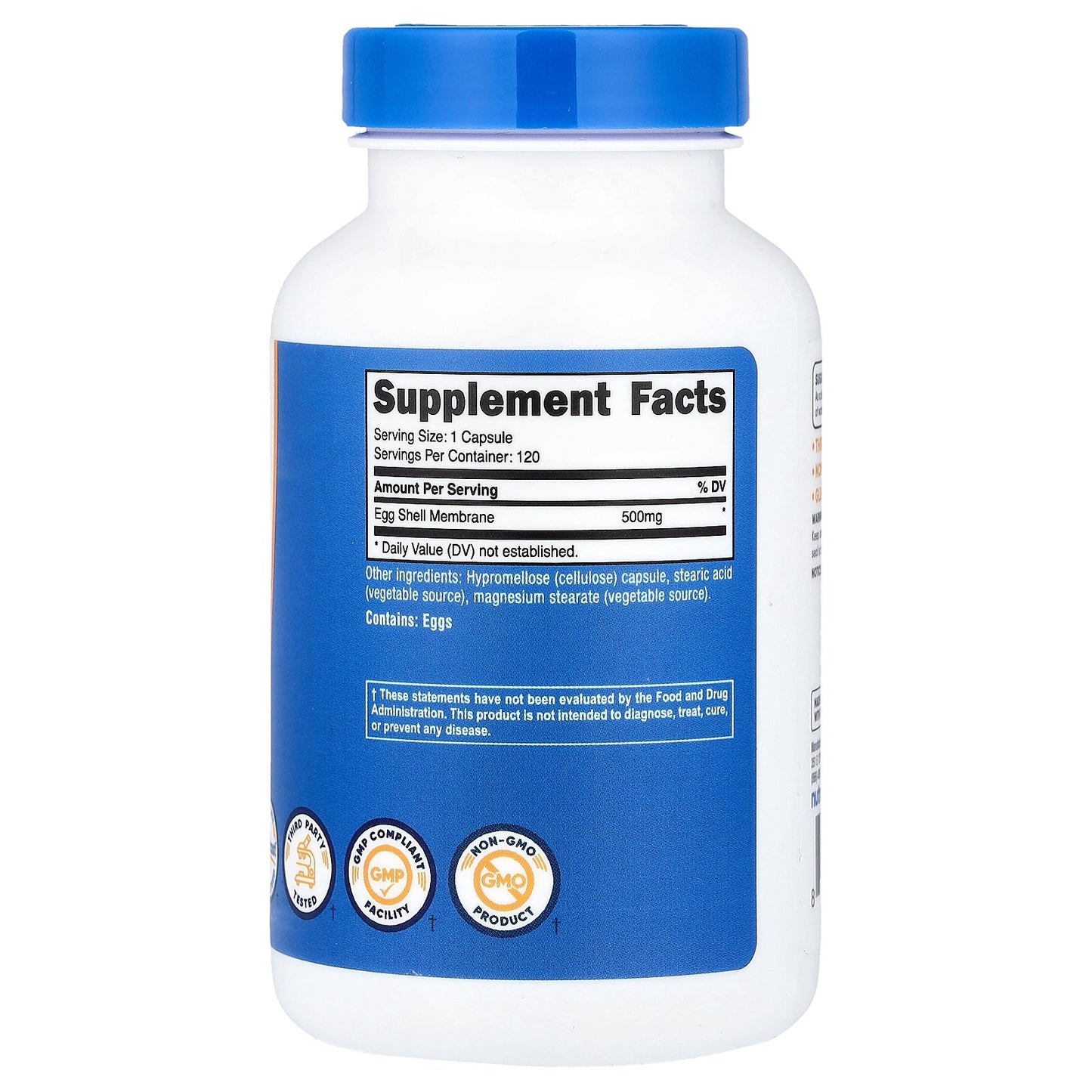 Nutricost, Egg Shell Membrane, 500 mg, 120 Capsules