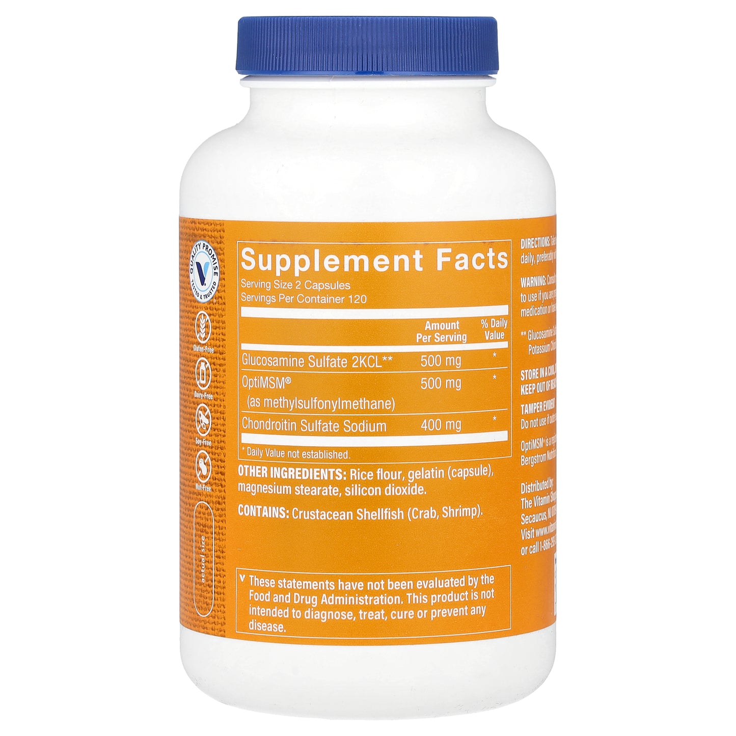 The Vitamin Shoppe, Glucosamine Chondroitin MSM, 240 Capsules