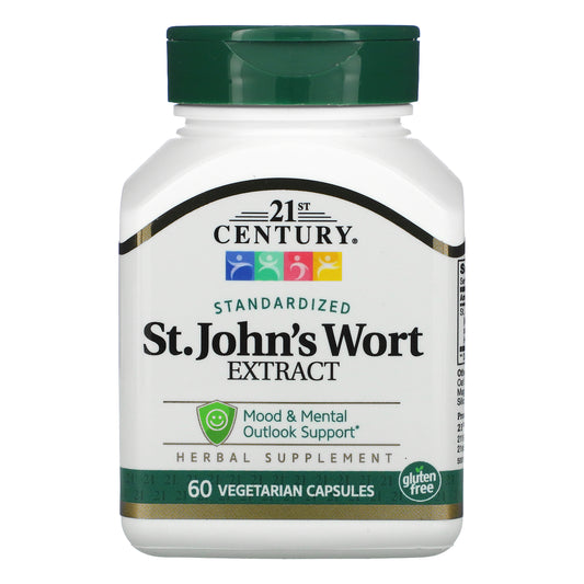 21st Century, St. John's Wort Extract, 60 Vegetarian Capsules