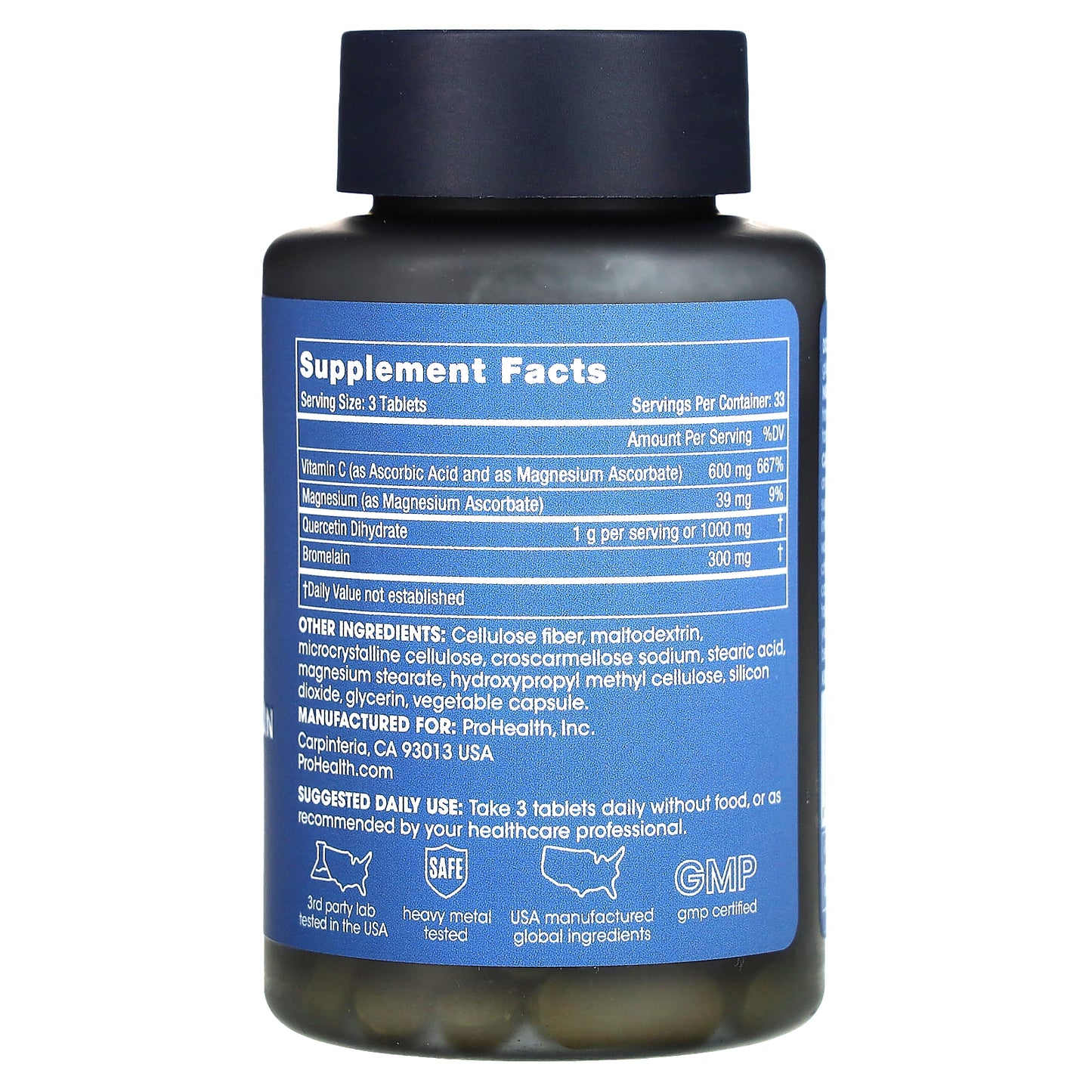 ProHealth Longevity, Quercetin Bromelain Complex, 100 Tablets