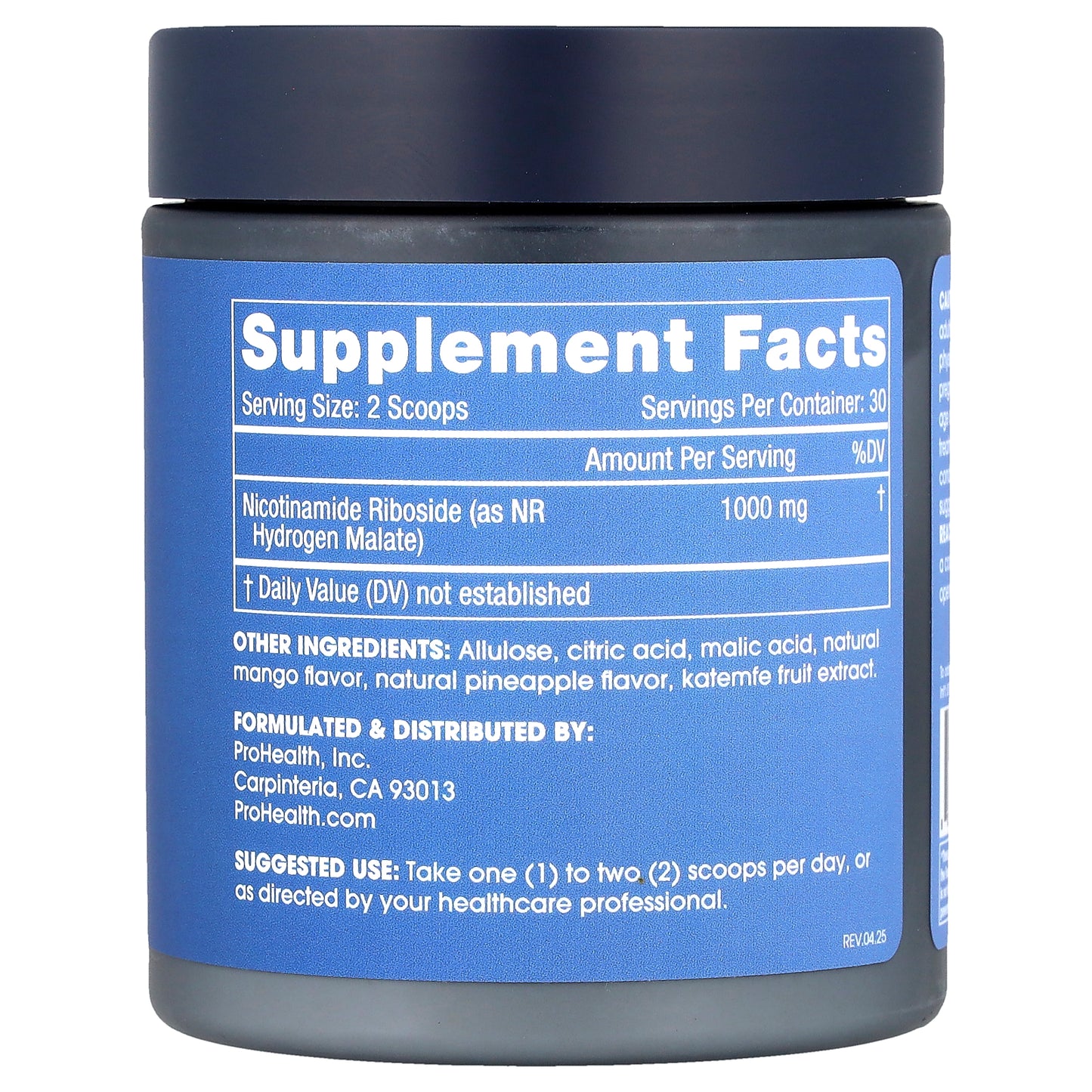 ProHealth Longevity, NR Pro Powder 1000, Tropical Fruit, 5 oz (144 g)