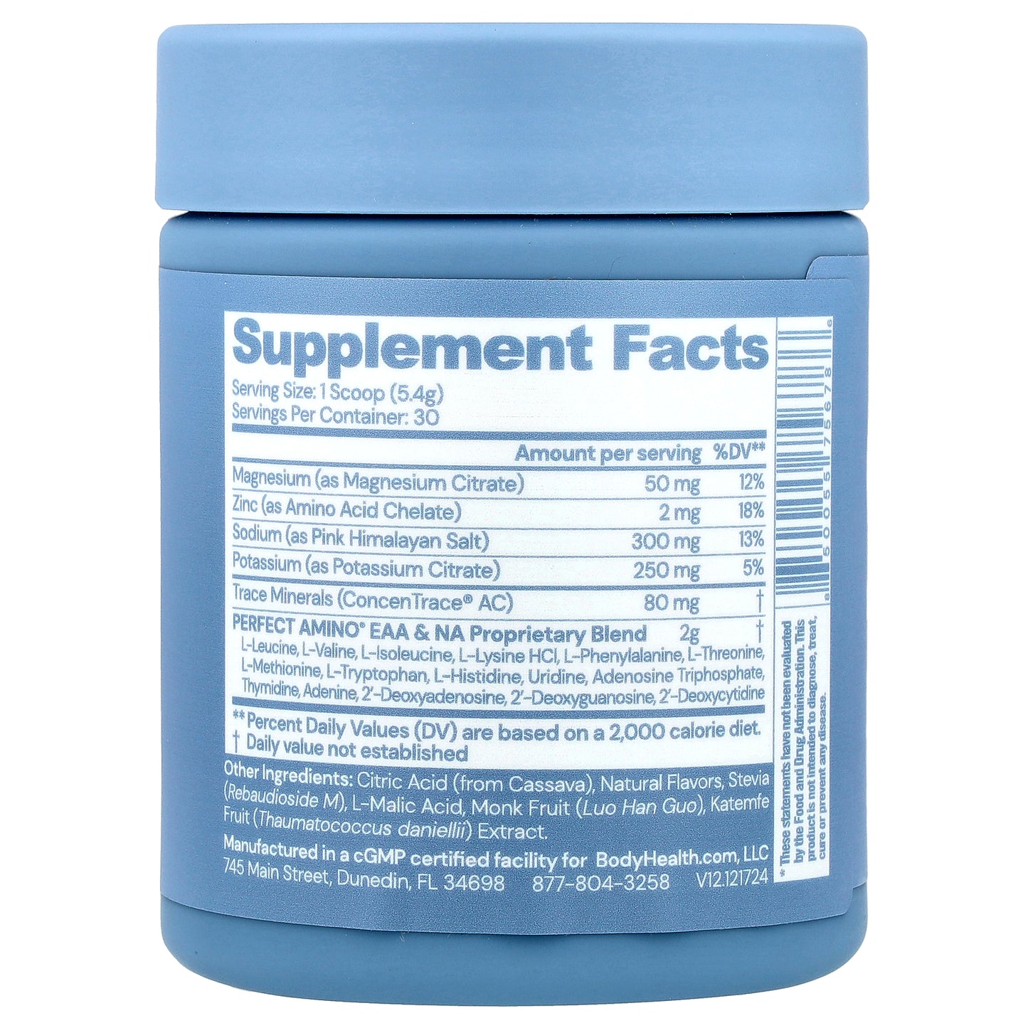 BodyHealth, Perfect Amino® Electrolytes, Orange, 5.7 oz (162 g)