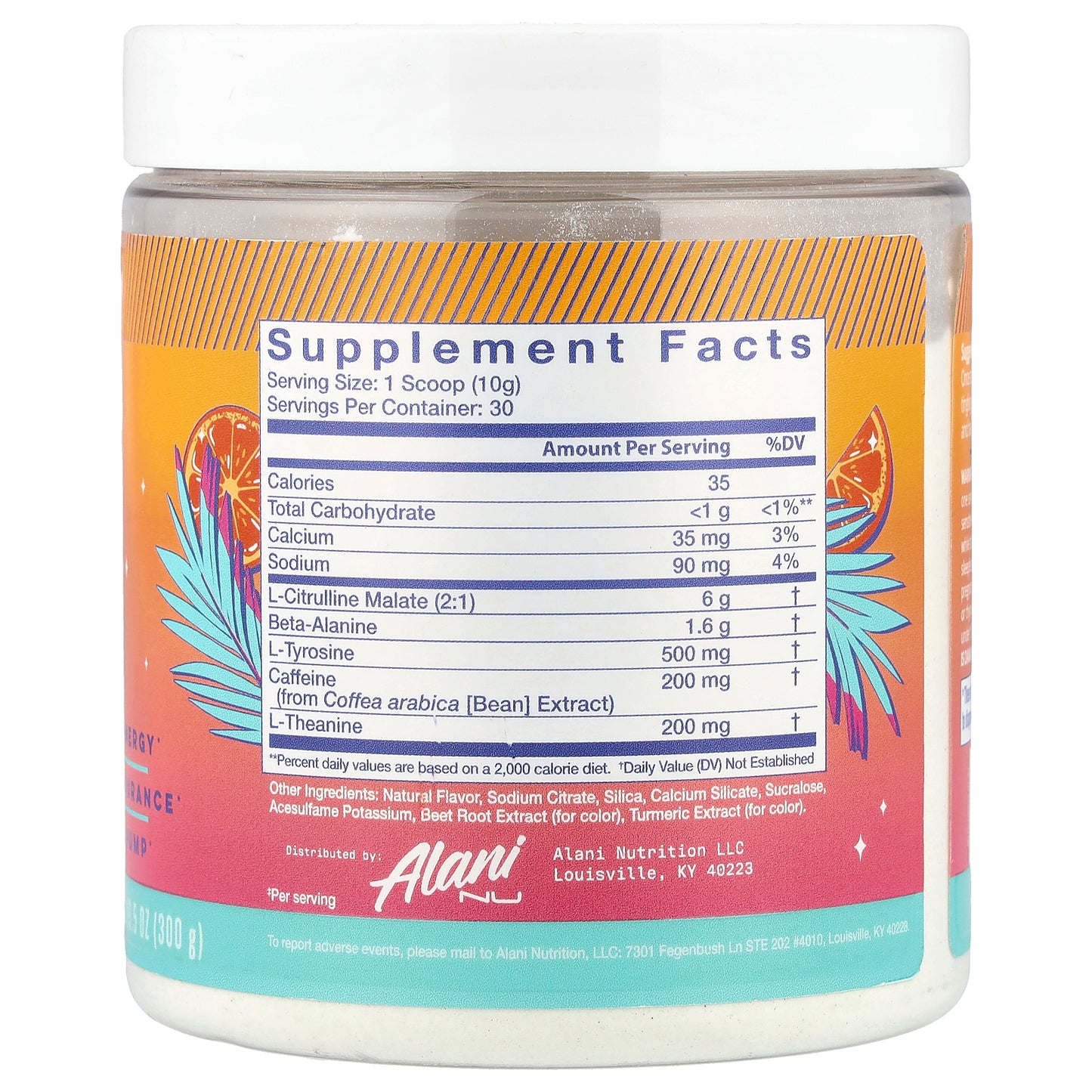Alani Nu, Pre-Workout, Orange Kiss, 10.5 oz (300 g)