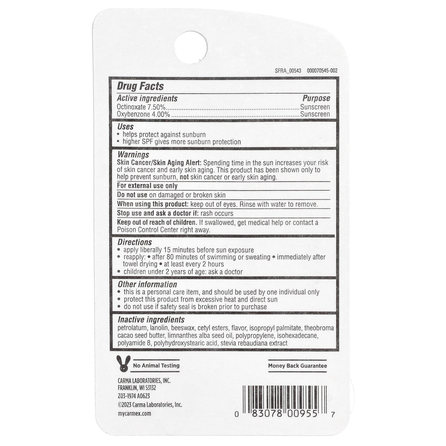 Carmex, Daily Care®, Moisturizing Lip Balm, SPF 15, Fresh Cherry, 0.35 oz (10 g)