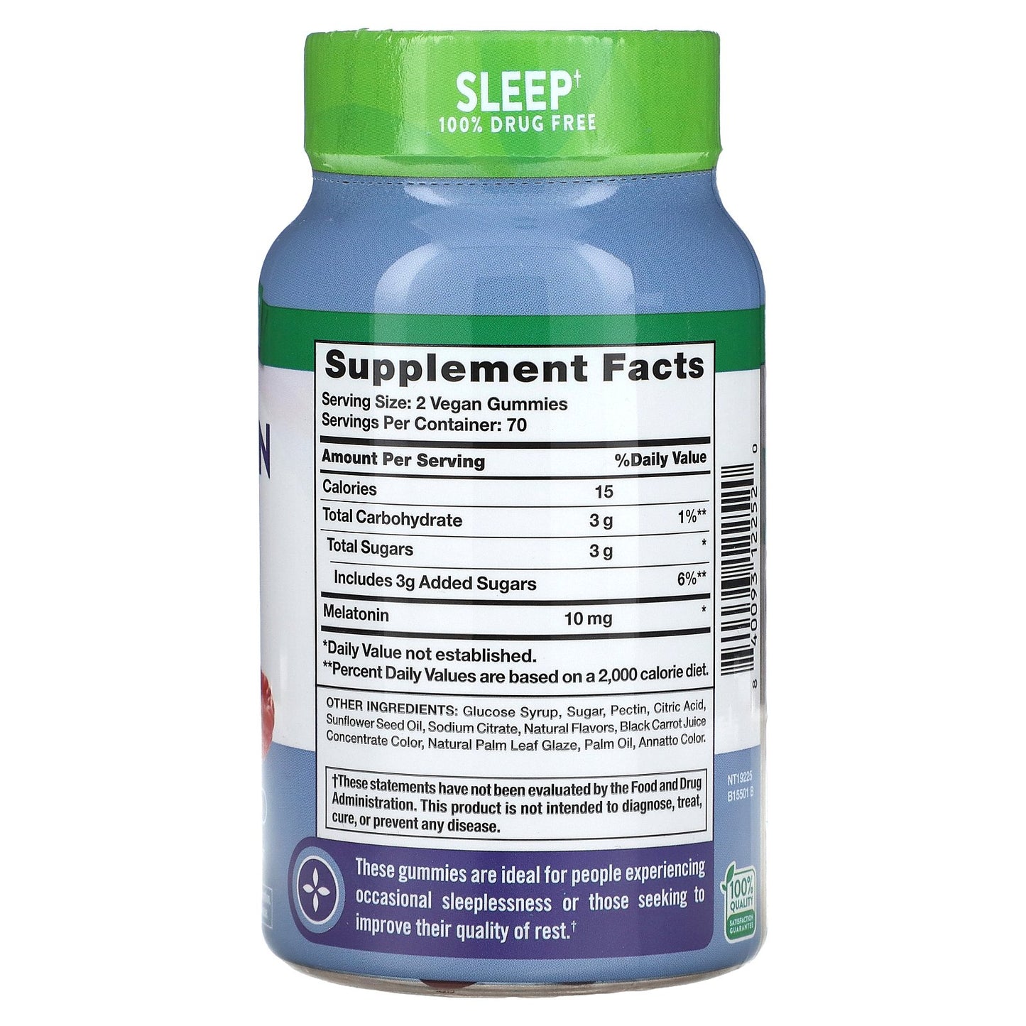 Nature's Truth, Sleep Melatonin Gummies, Natural Mixed Berry, 140 Gummies (5 mg per Gummy)
