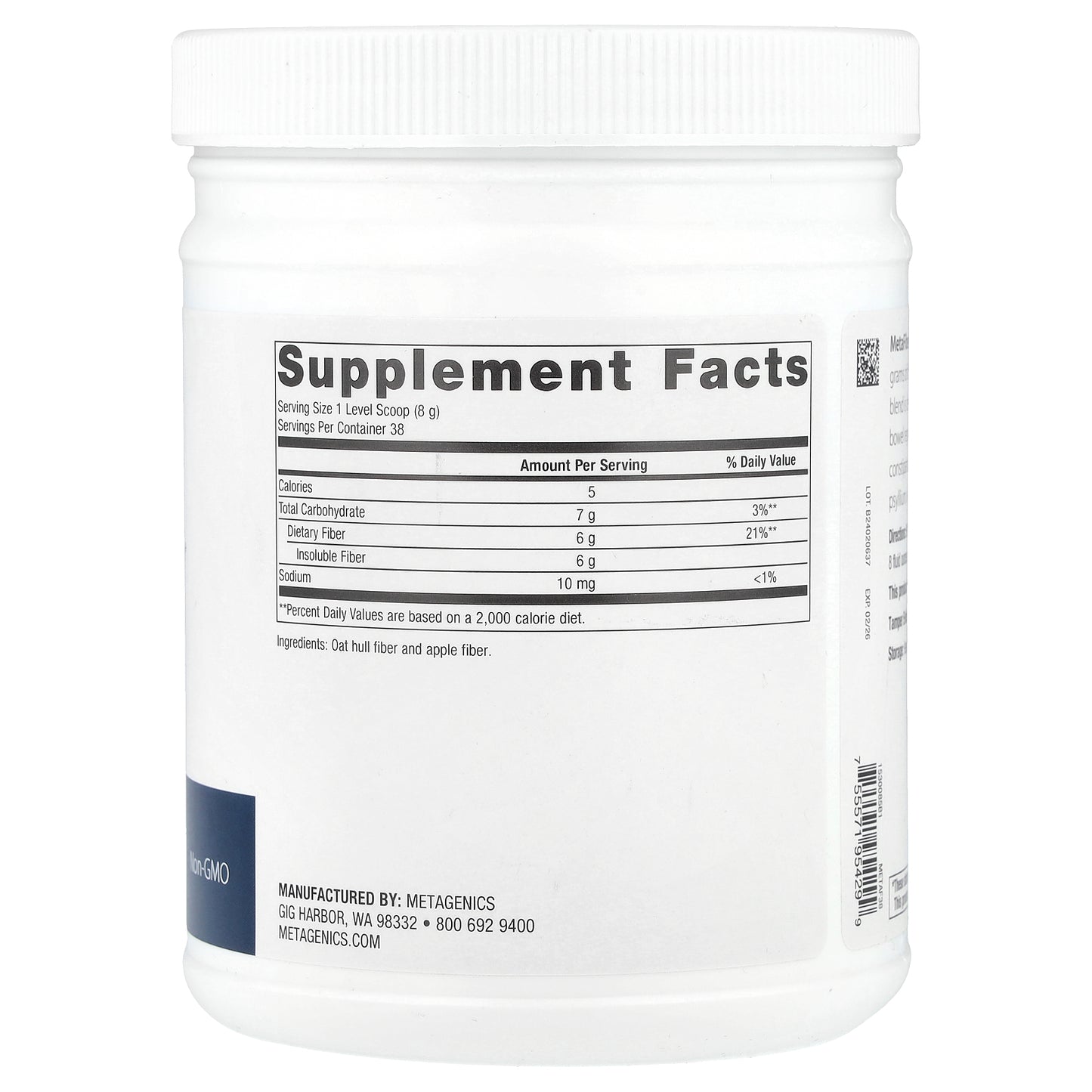 Metagenics, MetaFiber®, 10.72 oz (304 g)