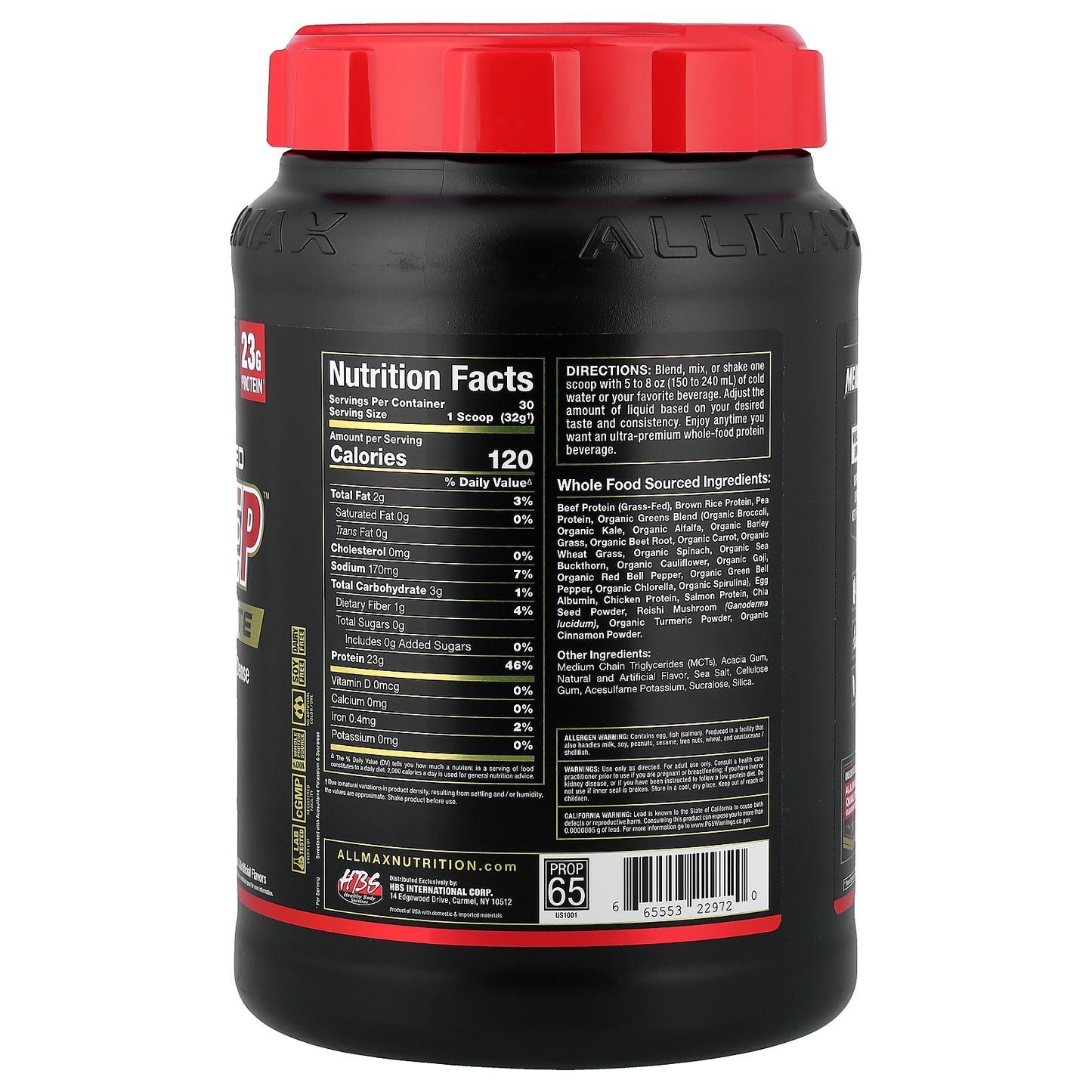 ALLMAX, Meal Prep™ Lite, Vanilla Waffle Cone, 2.09 lbs (951 g)