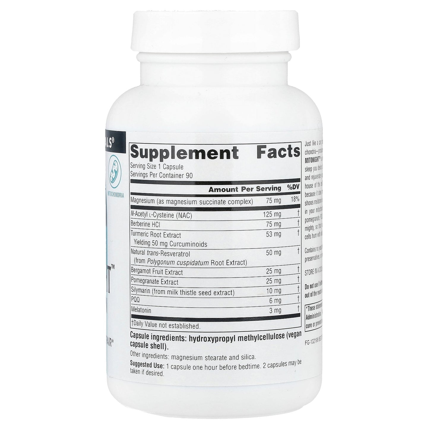 Source Naturals, MitoNight™ With Melatonin, 90 Capsules