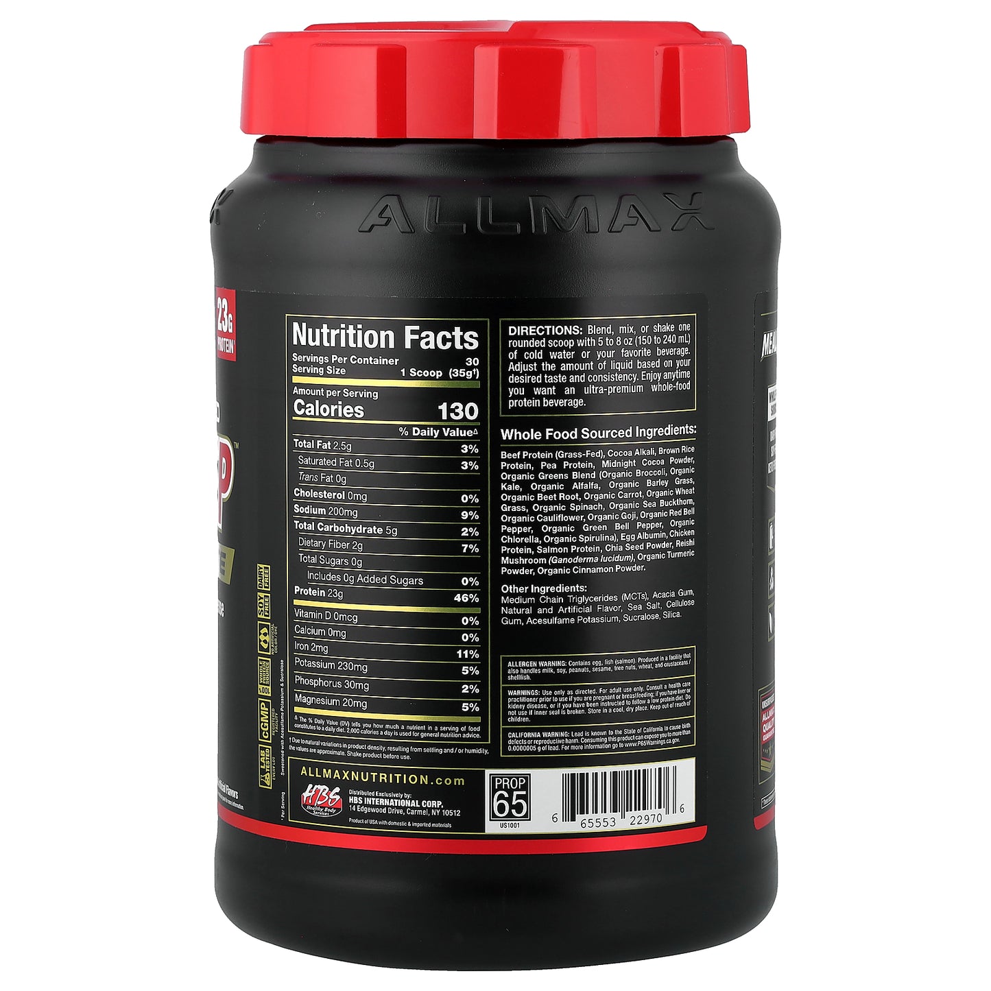 ALLMAX, Meal Prep™ Lite, Double Chocolate Fudge, 2.32 lbs (1,054 g)