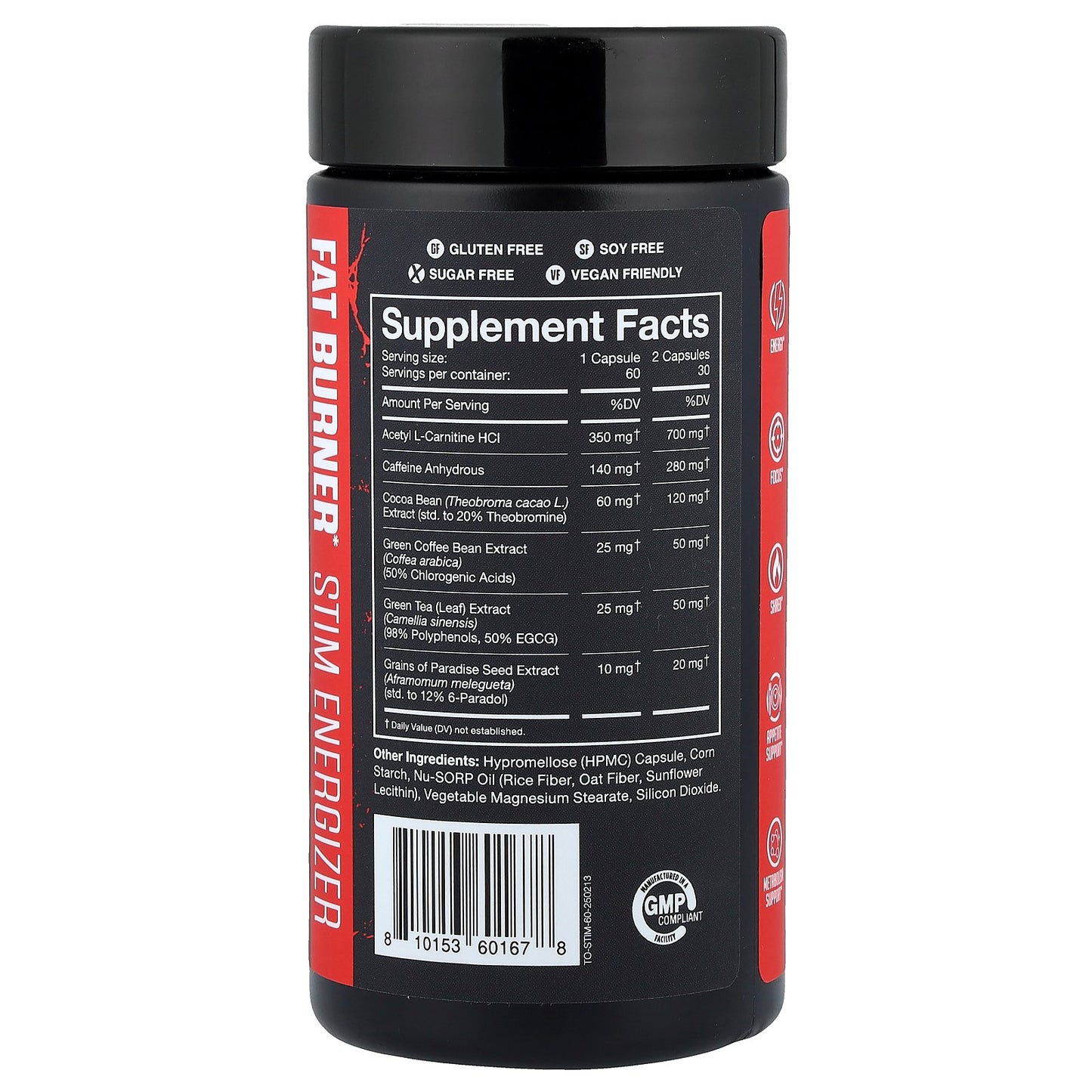 JNX Sports, The Omen!®, Fat Burner, 60 Vegan Capsules