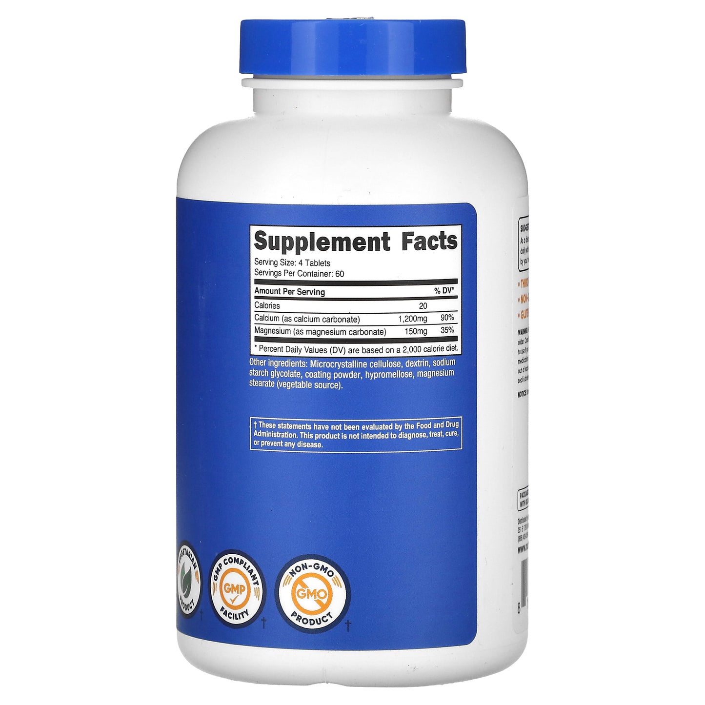 Nutricost, Calcium & Magnesium, 240 Tablets