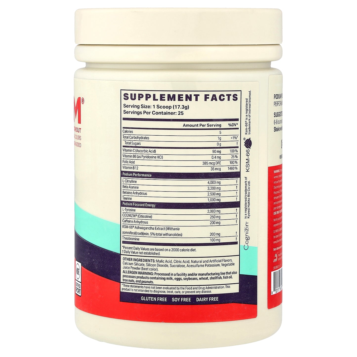 Podium Nutrition, Fuse 2025 Pre Workout, Sour Watermelon, 15.26 oz (432.5 g)