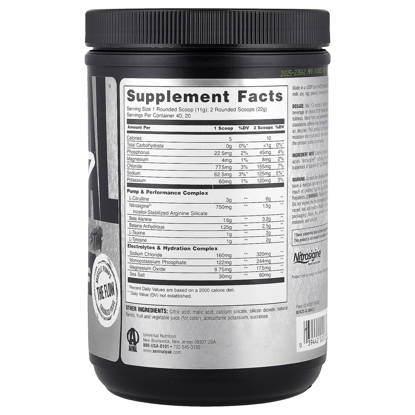 Animal, Pump™ Pre-Workout, Non-Stim, Dragon Berry, 15.52 oz (440 g)