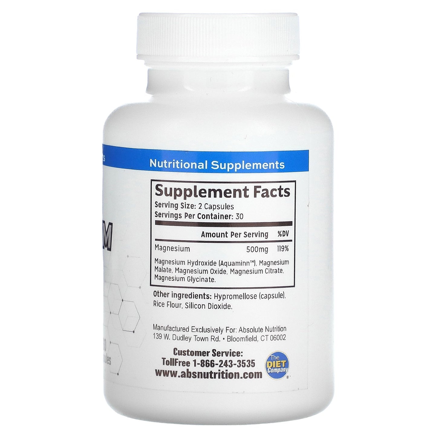 Absolute Nutrition, Magnesium Complex, 60 Capsules (250 mg per Capsule)