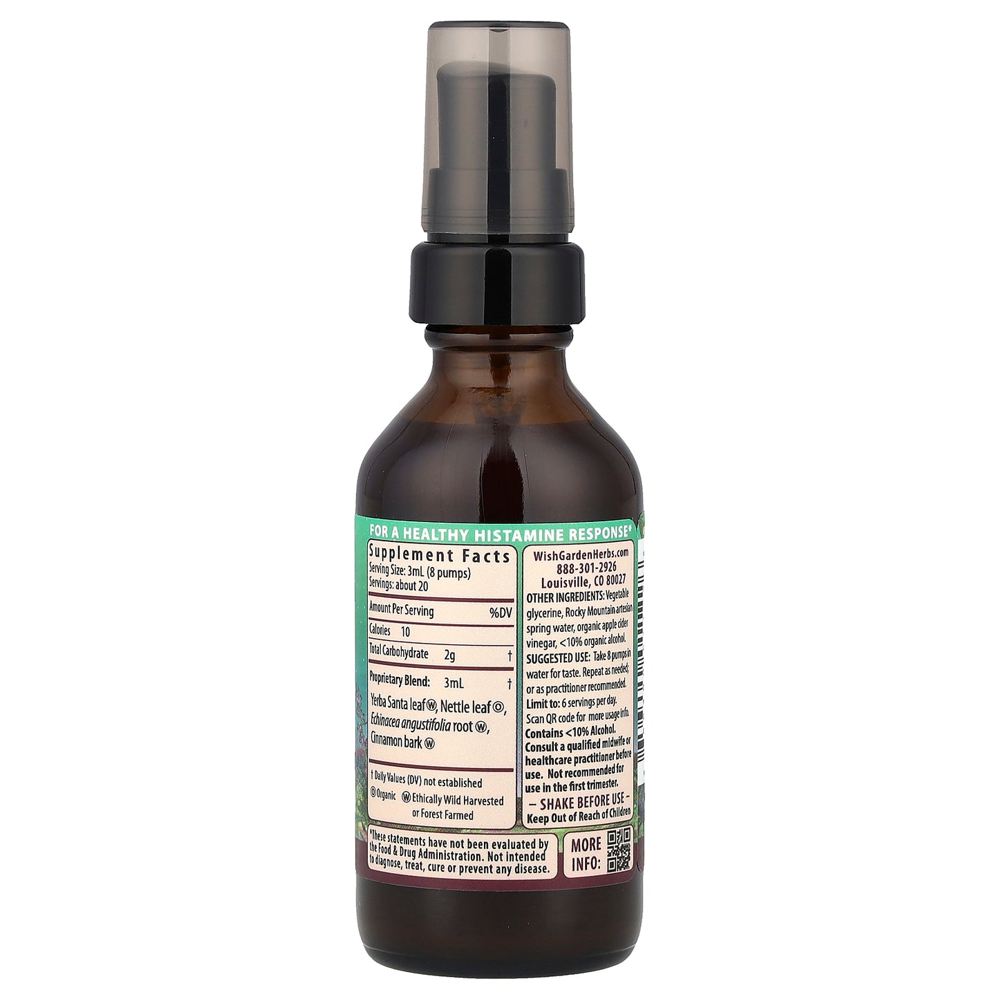 WishGarden Herbs, Kick-Ass™ Allergy, Pregnancy, 2 fl oz (59 ml)