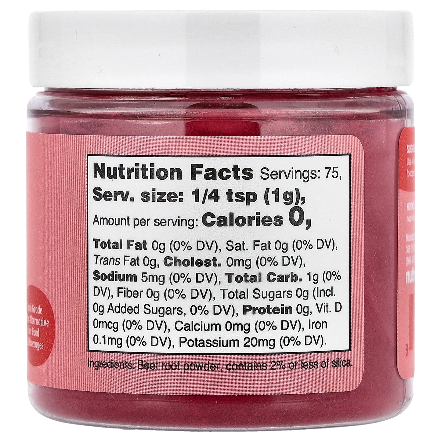 Nutricost, Nutricolor™ Red Beet Root, 2.7 oz (75 g)
