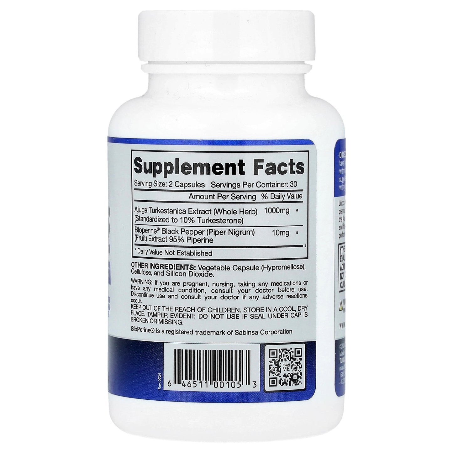 Gaspari Nutrition, Turkesterone, 60 Capsules