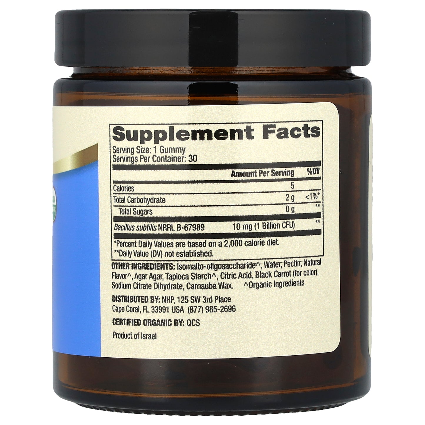 Dr. Mercola, Organic Complete Probiotics Gummies, For Kids, Natural Cherry, 30 Gummies (10 mg (1 Billion CFU) per Gummy)