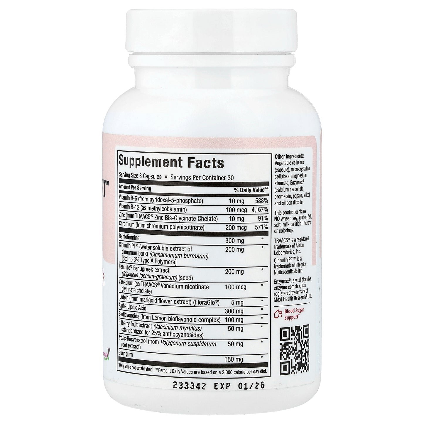 Maxi Health, Maxi Glucose Support™, 90 Capsules