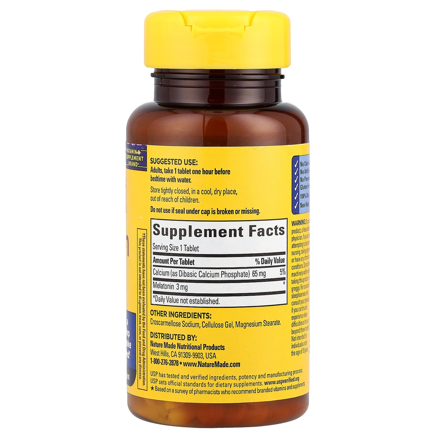 Nature Made, Melatonin, 3 mg, 120 Tablets