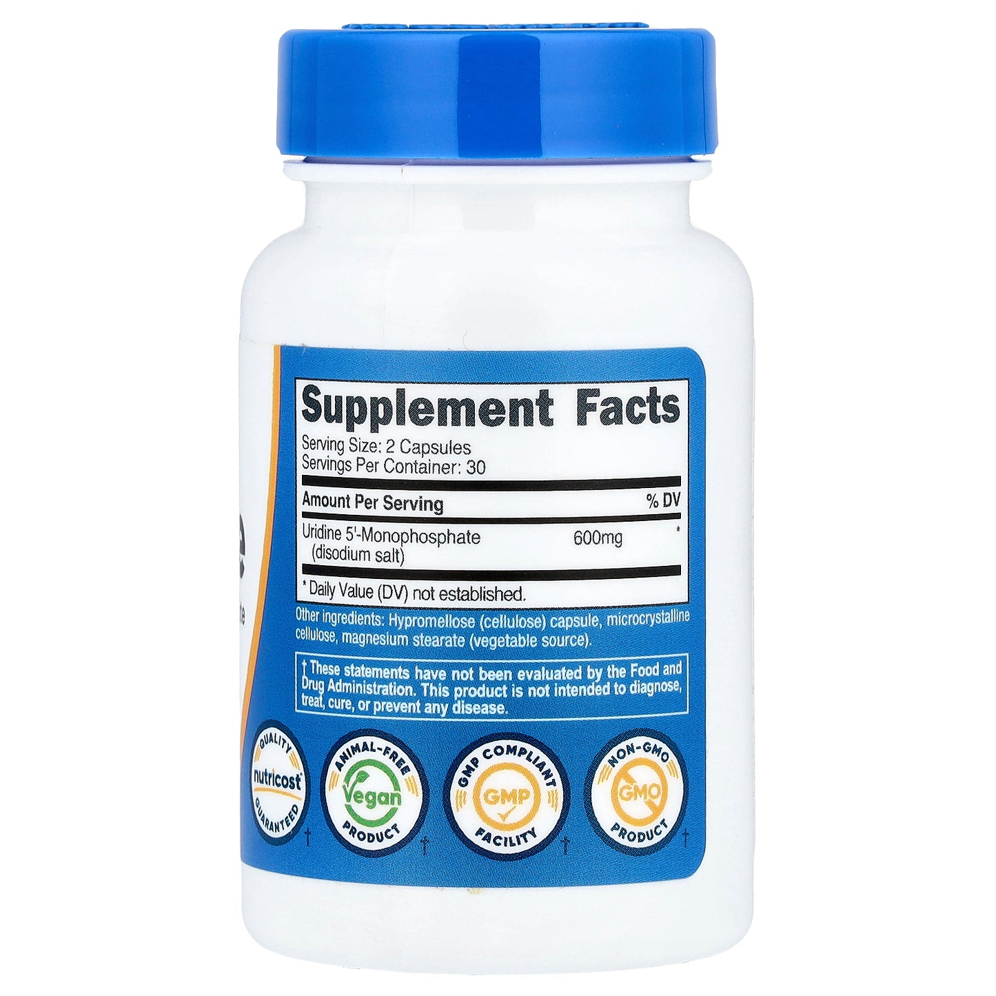 Nutricost, Uridine, 60 Capsules (300 mg per Capsule)