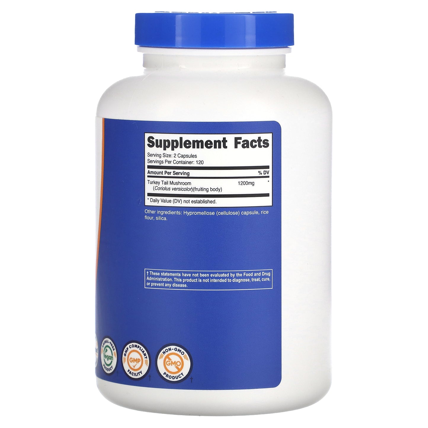 Nutricost, Turkey Tail Mushroom, 240 Capsules (600 mg per Capsule)