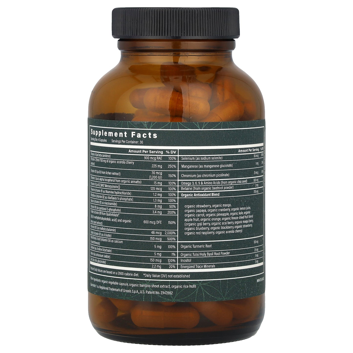 Global Healing, Organic Multivitamin with Minerals, 120 Capsules