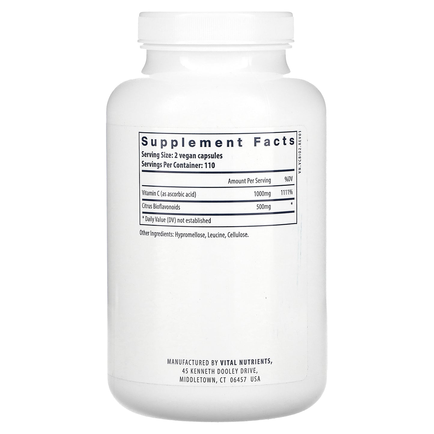 Vital Nutrients, Vitamin C With Bioflavonoids, 220 Vegan Capsules