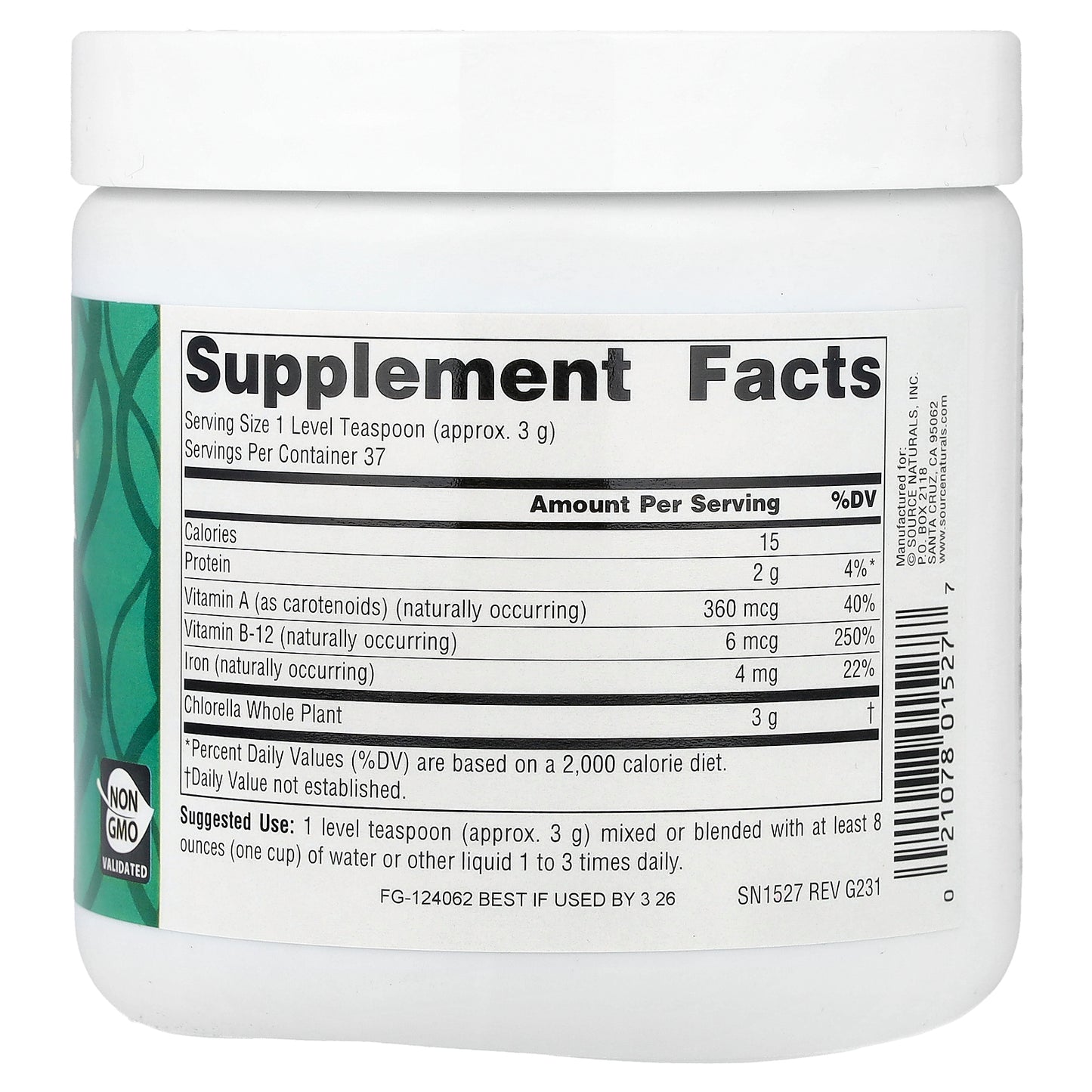 Source Naturals, Yaeyama Chlorella®, 4 oz (113.4 g)