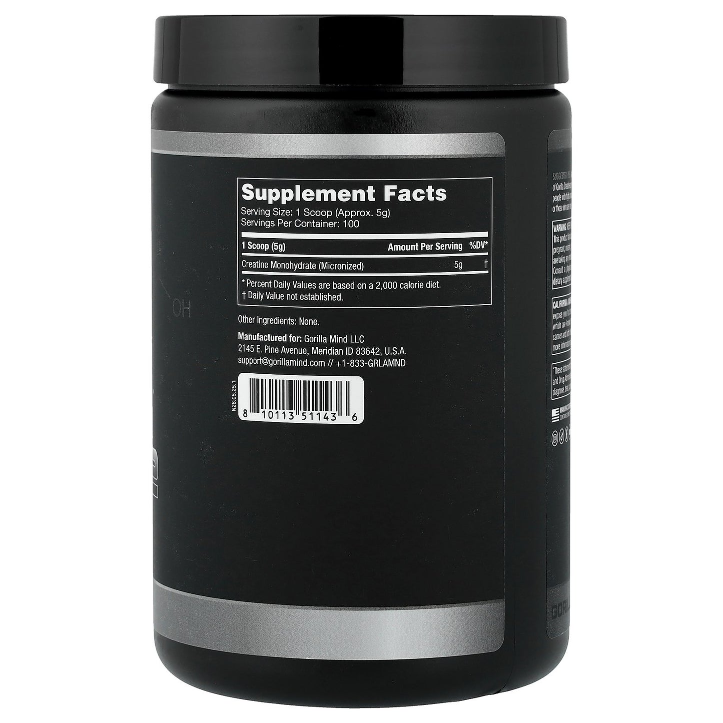 Gorilla Mind, Creatine, 1.1 lb (500 g)