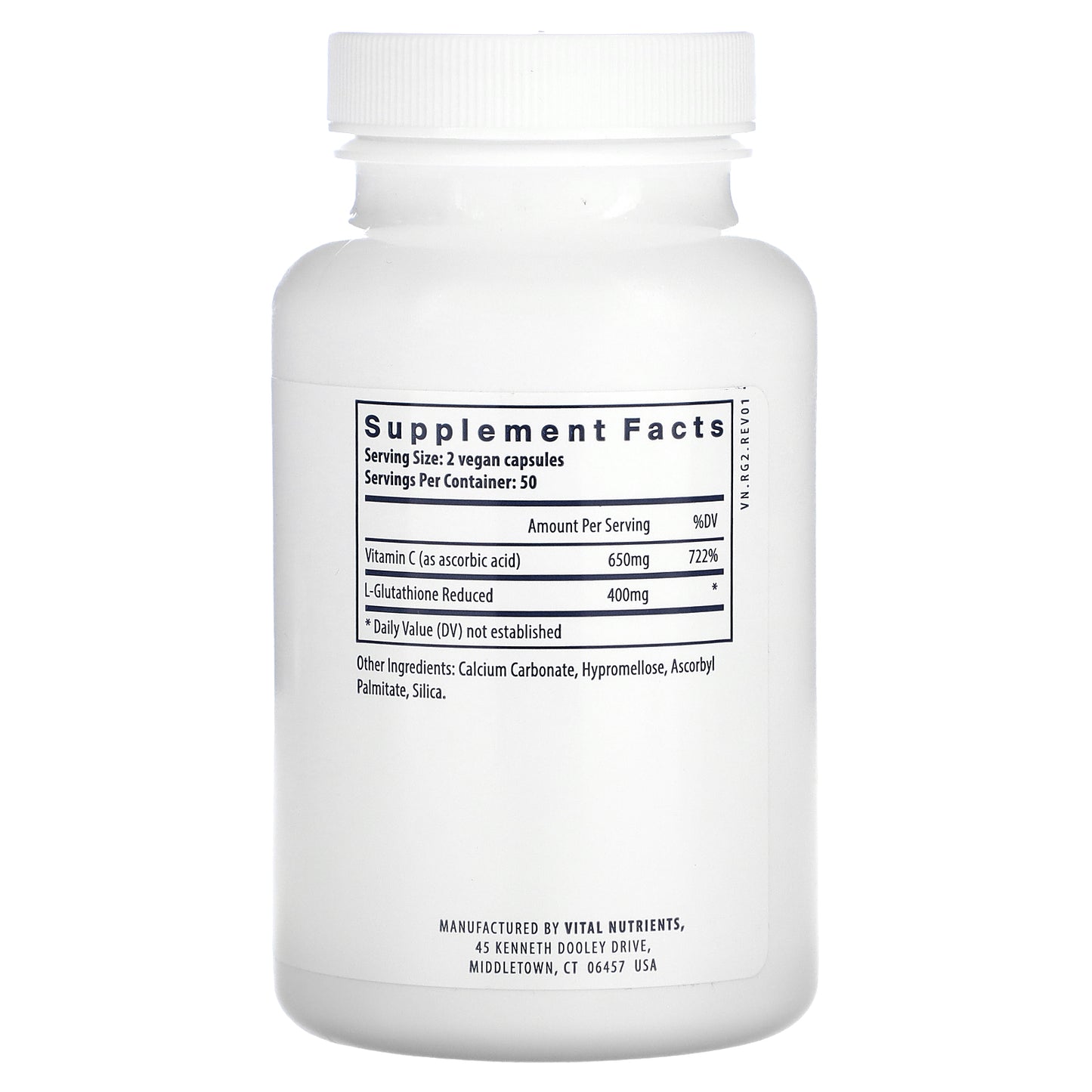 Vital Nutrients, Glutathione, 100 Vegan Capsules